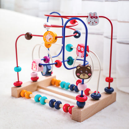 Wooden Bead Maze Educational Activity Toy for Toddlers