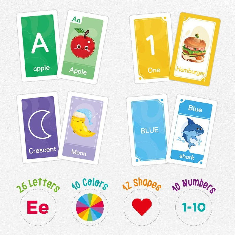 Educational Flash Cards Learning Toy for Toddlers Paper Material 3