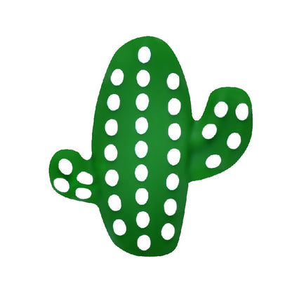 20pcs Silicone Focal Beads Cactus Design Various Colors 6