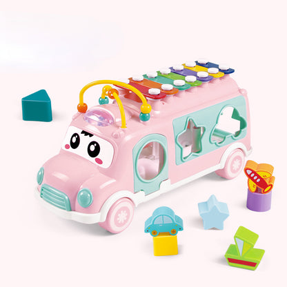 Plastic Bus Xylophone Toy Musical Instrument for Baby Early Education 7