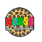 20pcs Silicone Focal Beads Nurse Love Inspire Heal Leopard Print