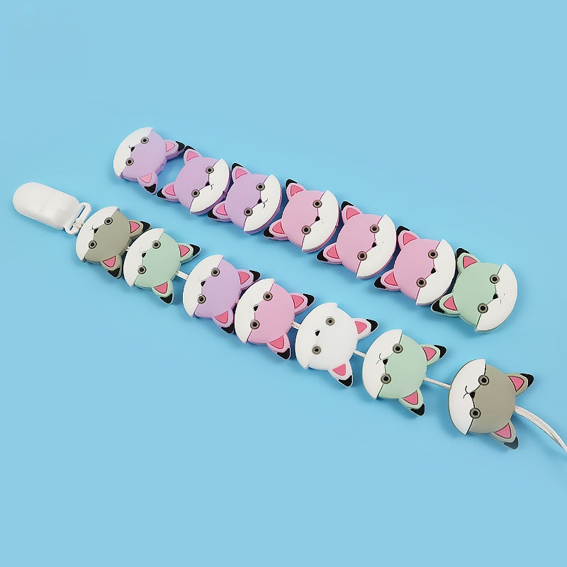 Silicone Focal Beads Animal Baby Fox Front Facing 4