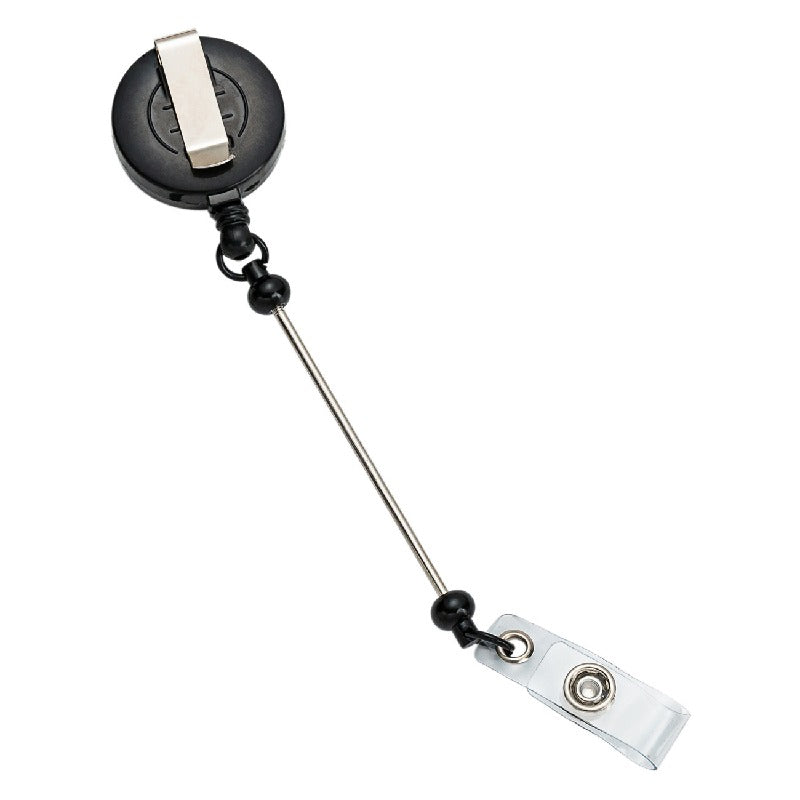 Retractable Beaded ID Keychain Plastic Retractable Badge Holder 5