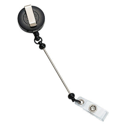 Retractable Beaded ID Keychain Plastic Retractable Badge Holder 5