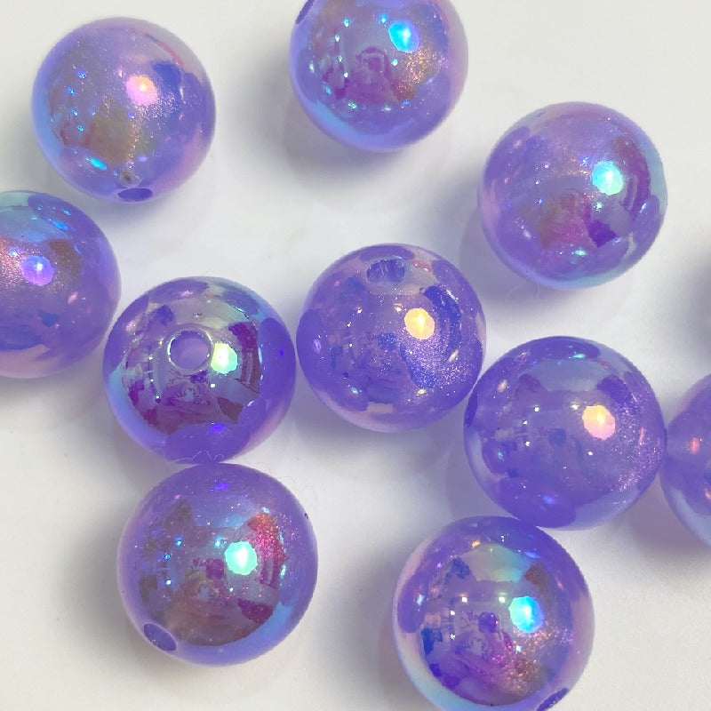 50pcs 16mm Glow in Dark Round Acrylic Beads for Jewelry Making 6