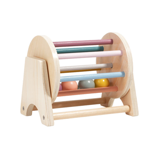 Wooden Rolling Drum Musical Instrument Educational Toy for Infants