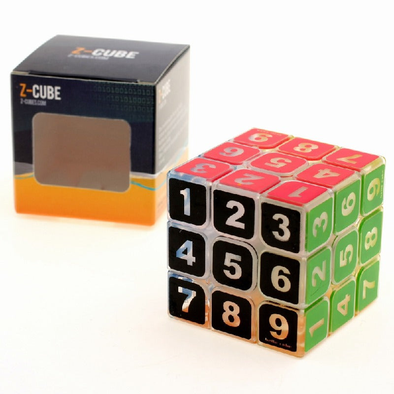 Plastic Fidget Cube Digital Third Order Puzzle 5.7cm 3