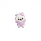 Silicone Focal Beads Dancing Bear Wearing Hat Pose 7