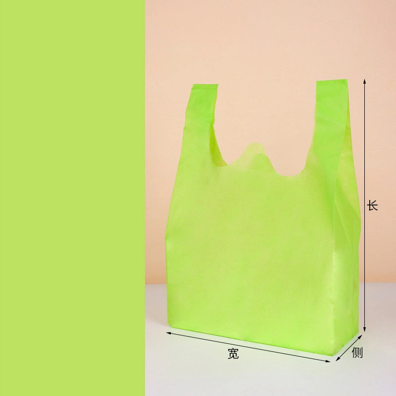 100pcs Solid Color Non-Woven Vest Bags 25*45*12/30*50*14/35*60*16/40*65*18cm 8