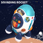 Plastic Kids Aviation Rocket Music Drum Educational Toy 8
