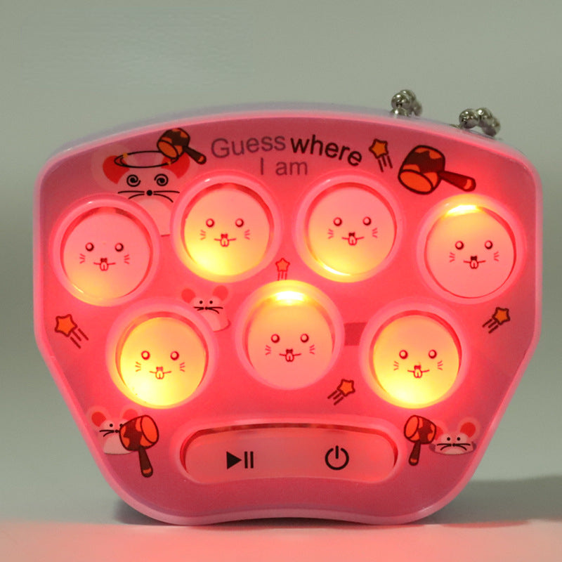Hit The Hamster Game Light Up Toy Keychain with 70 Levels and 7 Speeds 2