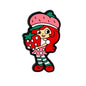 20pcs Silicone Focal Beads Strawberry Girl Holding Large Strawberry