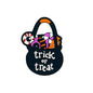 Silicone Focal Beads Halloween Candy Bag Trick Or Treat Text Detail