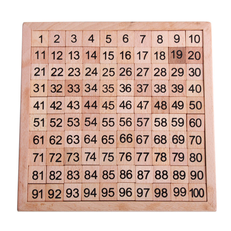 Wooden Montessori Toys Numbers Continuous Board Educational Toy 2
