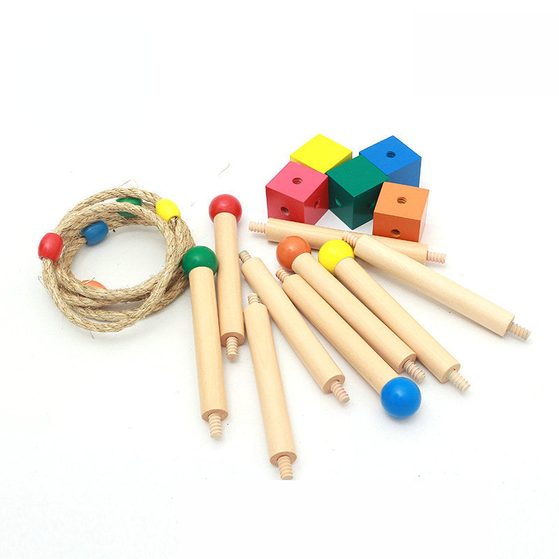 Wooden Hand Eye Coordination Montessori Toys for Kids 3