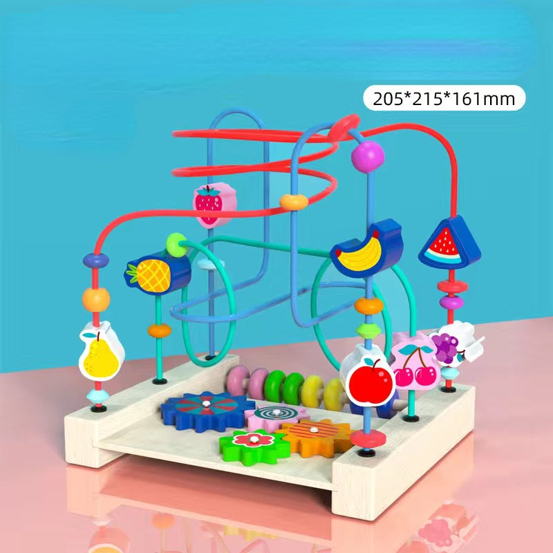 Multi-Functional Wooden Bead Maze Educational Toy 4
