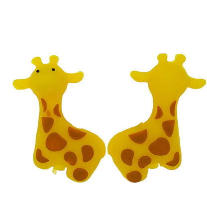 Silicone 3D Focal Beads Cute Giraffe Side Profile Design