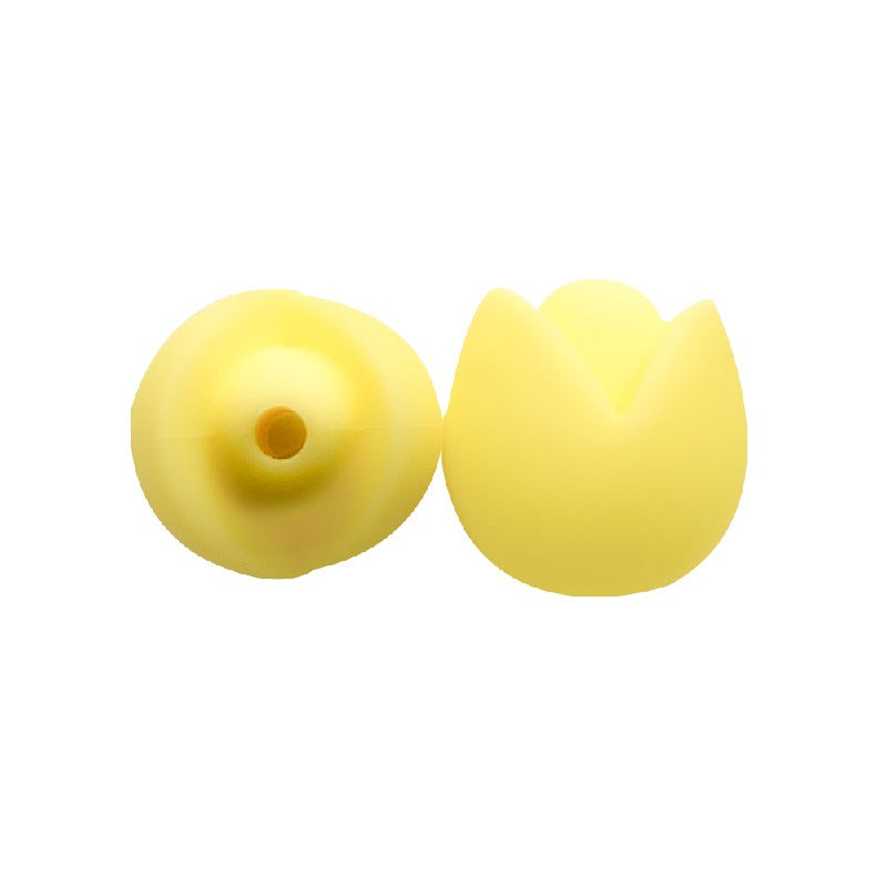 10pcs Silicone Focal Beads Lotus Diy Necklace Ornament 14