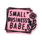 20pcs Silicone Focal Beads Small Business Babe Floral Frame