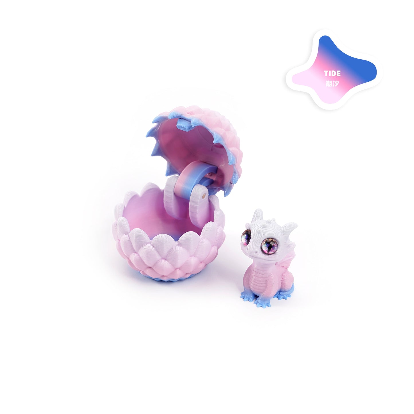 3D Printed Openable Dragon Egg Set Cute Pet Dragon Ornament Gift