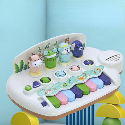 Plastic Kids Musical Instrument Toy Piano with Animal Lights 2