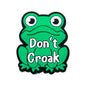 20pcs Silicone Focal Beads Frog Character with Don't Croak Text