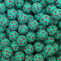 50pcs 15mm Cute Duck Print Silicone Beads Multi Base Design 4