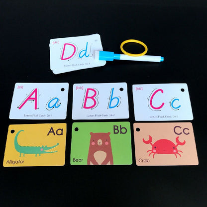 Letter Learning Educational Cards for Kids Paper Material