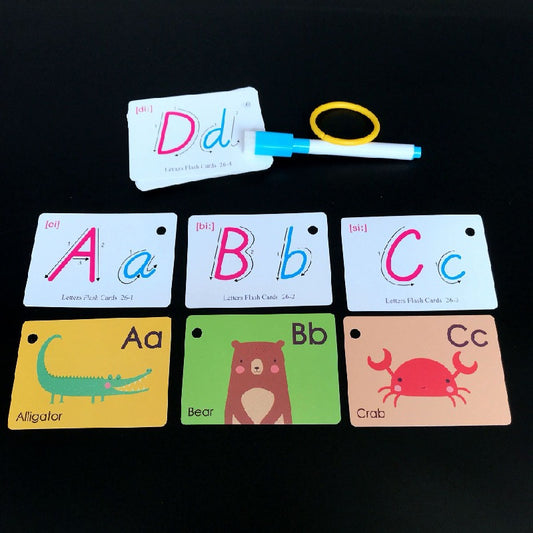 Letter Learning Educational Cards for Kids Paper Material