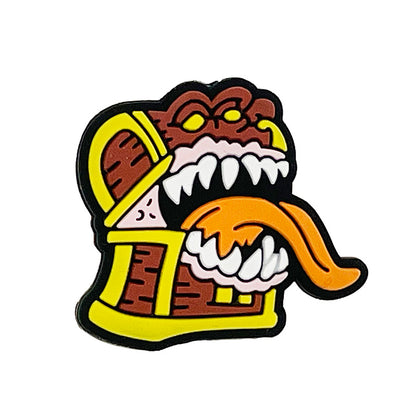 20pcs Silicone Focal Beads Monster Croc Head with Tongue Out