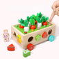 Wooden Pulling Radishes Montessori Toys Educational for Toddlers 2