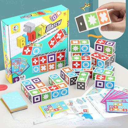 3D Puzzle Educational Toy Plastic Matching Board Game for Kids 3