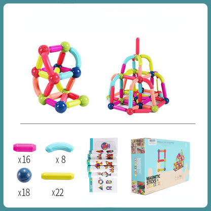 Plastic Magnetic Tiles Building Blocks Educational Toy 7