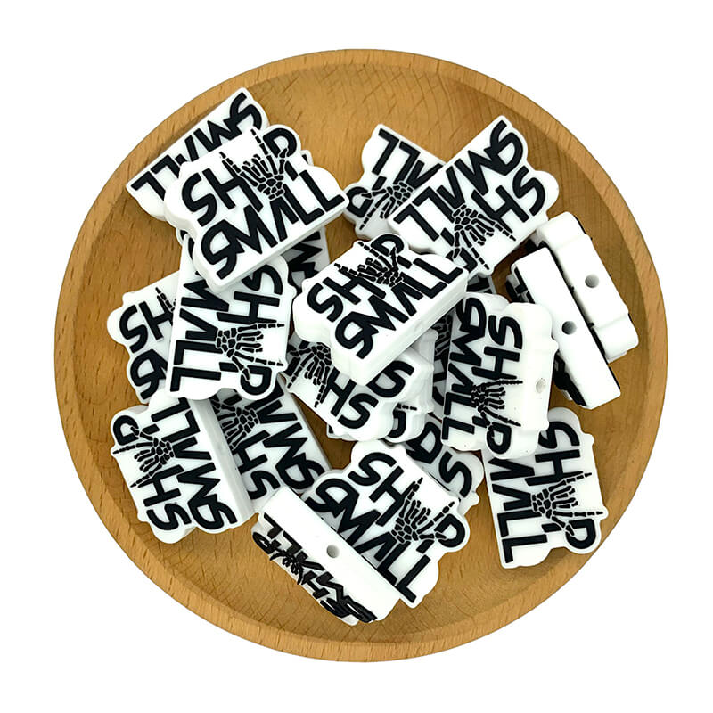Silicone Focal Beads Skeleton Fingers Shop Small Text Design 2