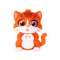 20Pcs Silicone 3D Focal Beads Dark Cat Sitting Pose 13