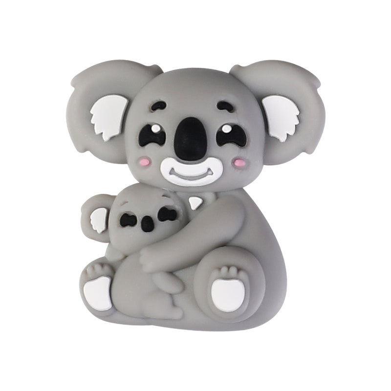 20Pcs Silicone 3D Focal Beads Mother Animals Holding Baby Detail 12