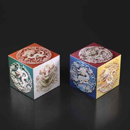 Plastic Zodiac Magic Fidget Cube Puzzle Toy 5.7cm 9