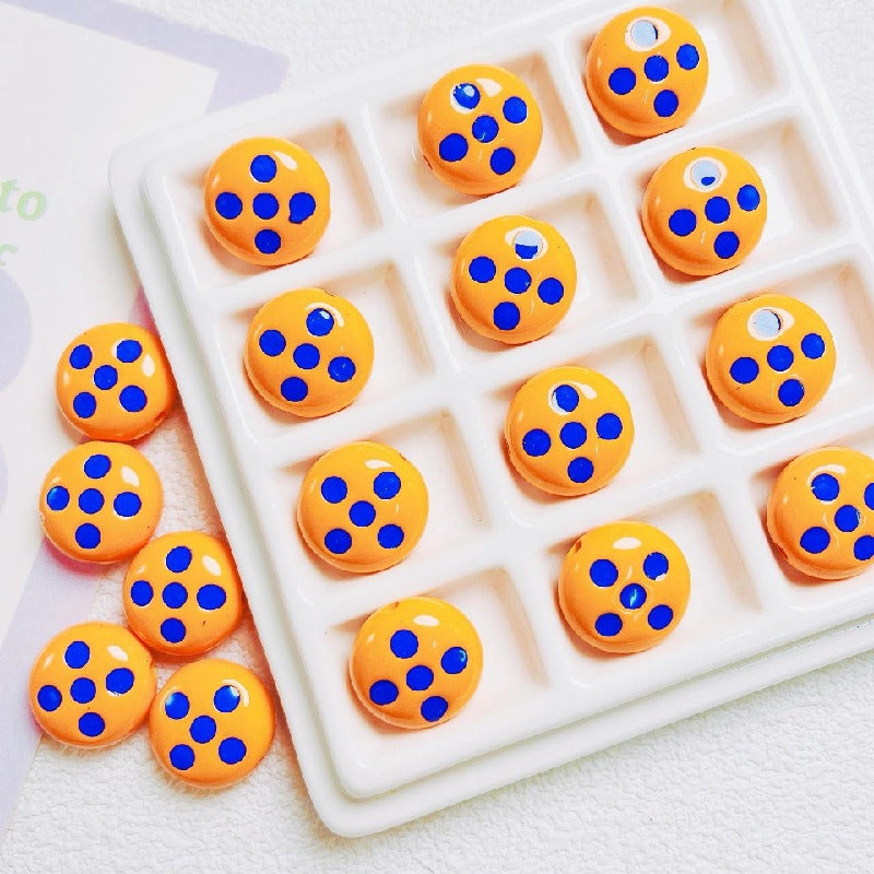 10pcs 16mm Palette Flat Acrylic Beads DIY Craft Jewelry Making 6