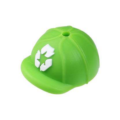 Silicone 3D Focal Beads Sanitation Series Recycling Bin and Cap Designs 14