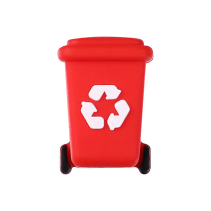 Silicone 3D Focal Beads Sanitation Series Recycling Bin and Cap Designs 15
