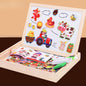 Wooden Magnetic Animal Double-Sided Drawing Board Montessori Toys 2