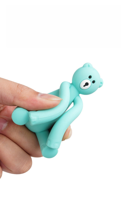Teddy Bear Silicone Teething Toy for Baby 3 Pack 5