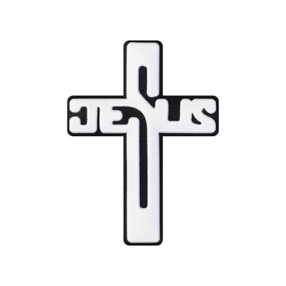 20Pcs Silicone Focal Beads Bible Cross Cutout Center Design 12