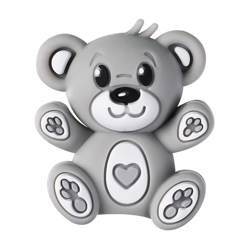 Silicone 3D Focal Beads Hug Bear Sitting Pose 14