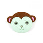 Silicone Focal Beads Cartoon Monkey Face Rounded Shape 6