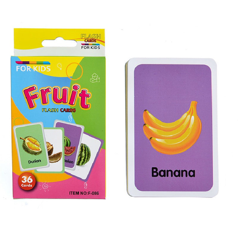 Educational Flash Cards Fruit Vegetable Daily Necessities for Kids 5