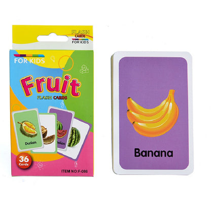 Educational Flash Cards Fruit Vegetable Daily Necessities for Kids 5
