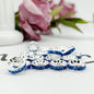 100pcs 10mm Large Hole Rhinestone Spacer Beads Copper Metal Frame 7