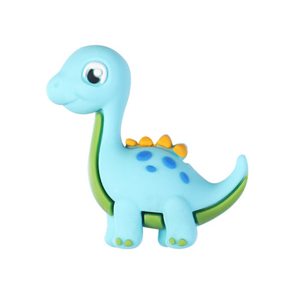 20Pcs Silicone 3D Focal Beads Cartoon Dinosaur Front Facing 13