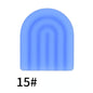 20pcs Silicone Focal Beads Arch Solid Color Design 8